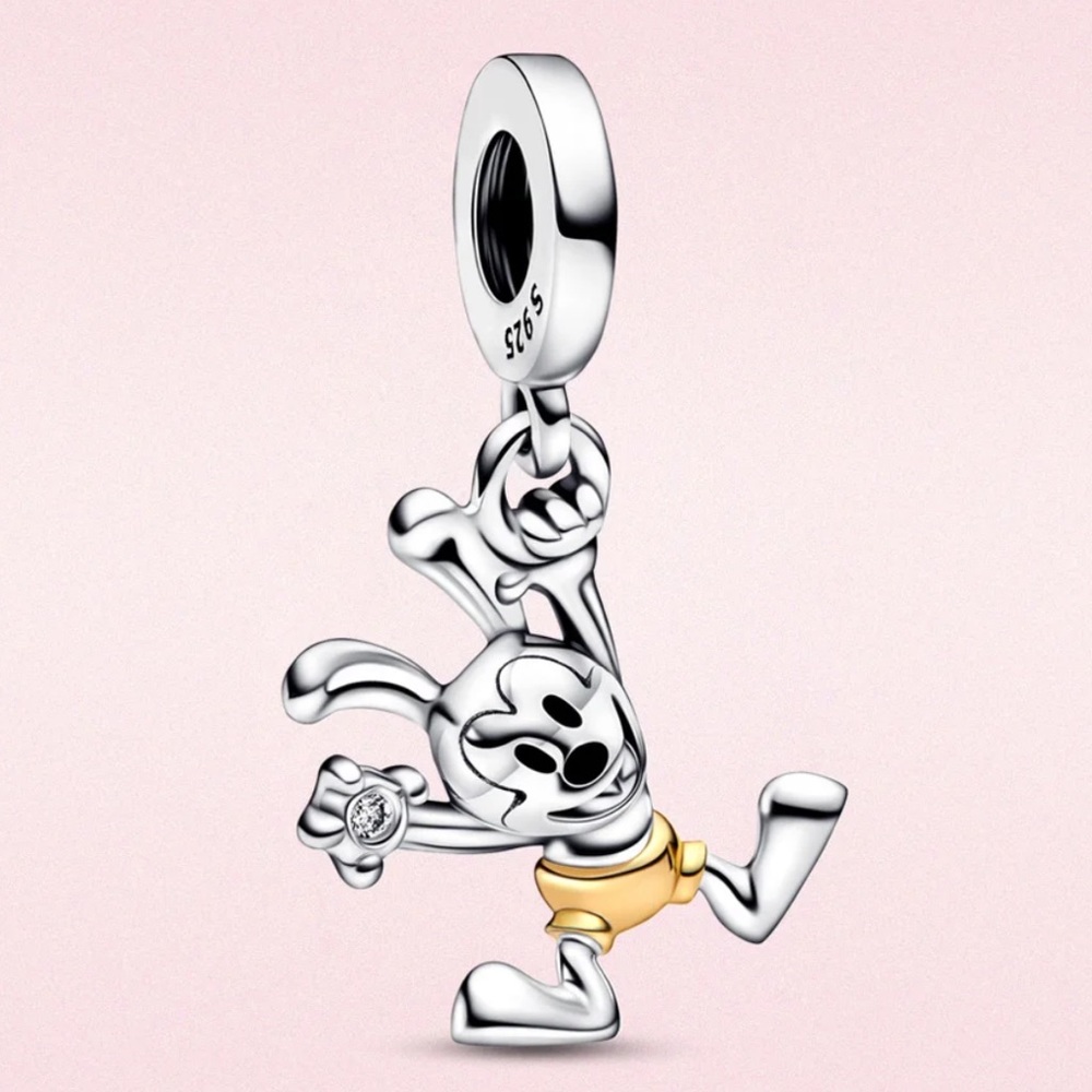 NWOT Disney 100th Anniversary Oswald Lab-grown Diamond Dangle Charm